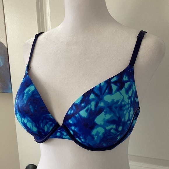 Victoria’s Secret PINK 34C Wear Everywhere Push up bra blue - Picture 3 of 8